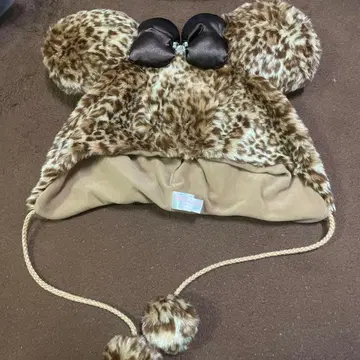 미니 레오파드 무늬 모자 디즈니