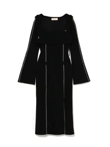 Nora stitch dress Black