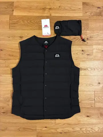 MOUNTAIN EQUIPMENT 블랙 다운 베스트 M 수납 봉투 포함