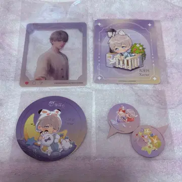 대만 콜라보 카페 현지 한정판 굿즈 4개 세트