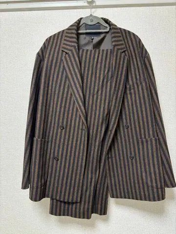 니코앤드 남성용 셋업 (브라운, 스트라이프)