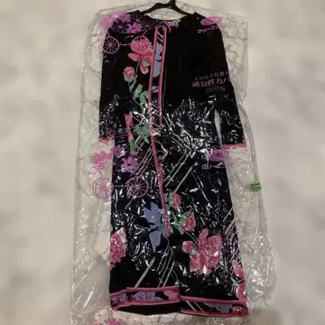 LEONARD FASHION 꽃무늬 7부 소매 롱 원피스 42