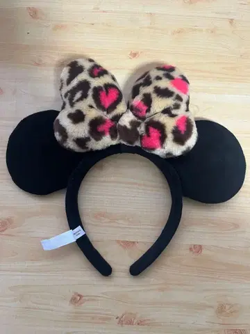 디즈니 머리띠 미니 레오파드 무늬