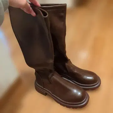 MINIMINI 브라운 롱 부츠 부츠