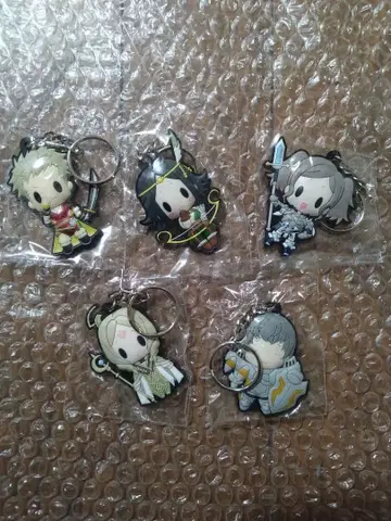 파이어 엠블렘 각성 러버 키링 5종 세트