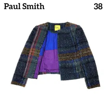 Paul Smith 폴스미스 노카라 자켓 모헤어 혼방 38 M 상당