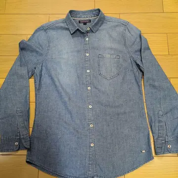 데님 블루 긴팔 셔츠 M