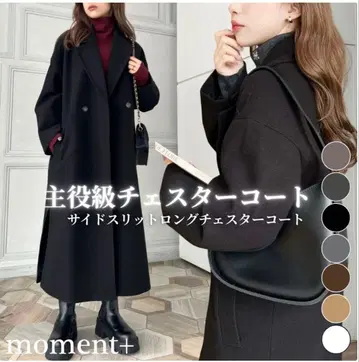 moment+/모먼트플러스 체스터 코트 롱 코트