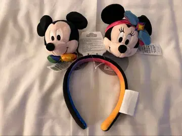 캘리포니아 디즈니 70주년 기념 미키와 미니 머리띠 (탈착식) 2