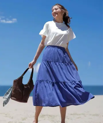 [에니 스위스] 티어드 스커트 사이즈 3