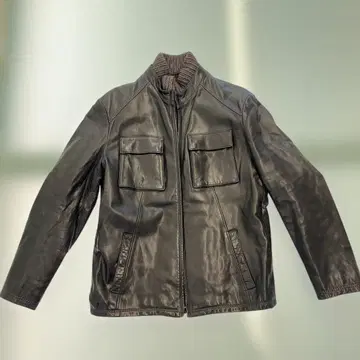 에트로 블랙 가죽 자켓