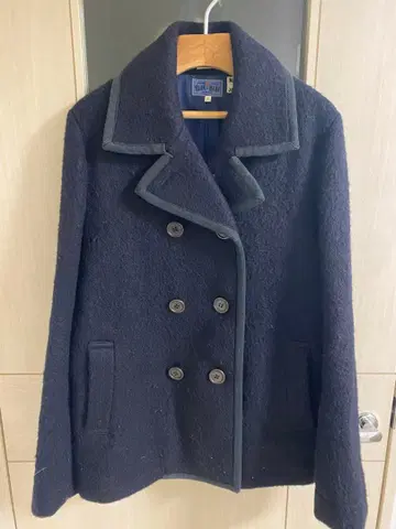 할리우드 런치마켓 블루블루 울 P코트 자켓 네이비