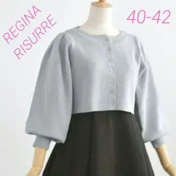 미사용급 레지나리스 스크래치 가디건 파피용 턱 슬림 40-42/L