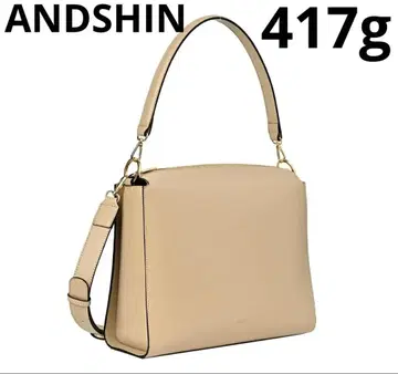 ANDSHIN 가벼운 가방 베이지 A4 대응 숄더백 토트백