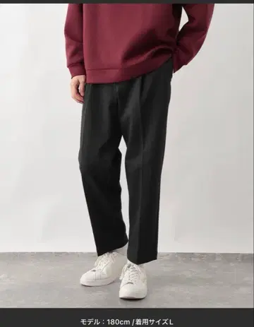 GLOBAL WORK 스마라쿠 이지 테이퍼드 팬츠 WARM 미사용 XL