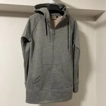 새상품급 KAVU 맨투맨 플리스 S 튜닉 기장 후드 부착 그레이
