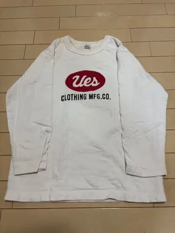 UES 두꺼운 원단 7부 소매 T S M 1 화이트