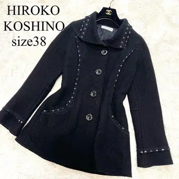 히로코코시노 블랙 테일러드 자켓 울 혼방 포멀 수트