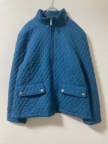 24시간 이내 발송 Jane Ashley 퀼팅 자켓 파랑 M 112