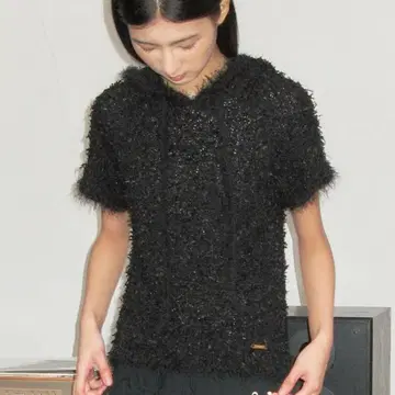 TypeService Fuzzy Knitted Hoodie