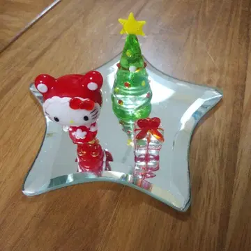 헬로키티 크리스마스 유리 장식 오브제 인테리어