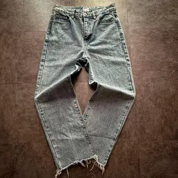 레어 메종 프린스 데님 청바지 컷오프 블루 가공 아메카지 y2k