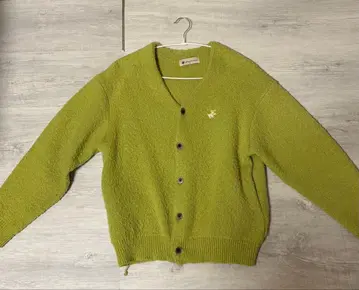 플리스풍 버튼 달린 가디건