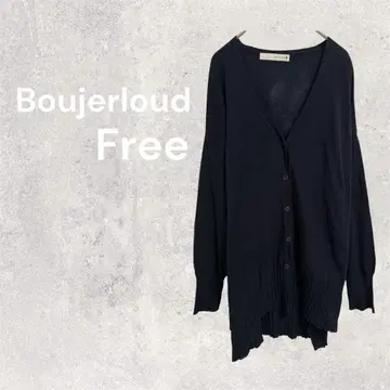 부주루드 가디건 롱 리브 긴팔 겉옷 네이비 버튼 업무