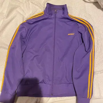 NERDY 보라색 집업 저지 M