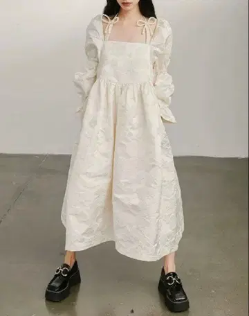 DIDDI MODA 자카드 롱 원피스 M