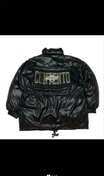 90s 빈티지 나일론 다운 자켓 자수 드로 코드 짧은 기장