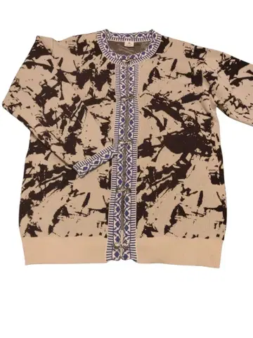 니코앤드 추상 무늬 긴팔 가디건