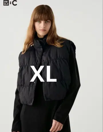 유니클로 유니클로C 다운 크롭 베스트 다운 베스트