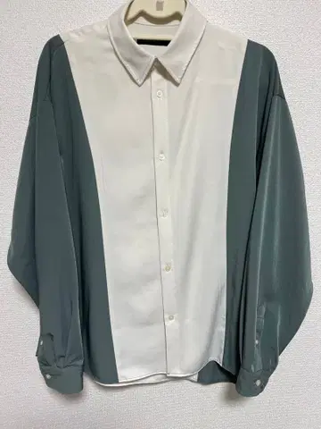 RAGEBLUE 바이컬러 긴팔 셔츠 M 사이즈