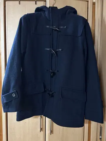 BEAMS HEART 네이비 더플 코트 XL