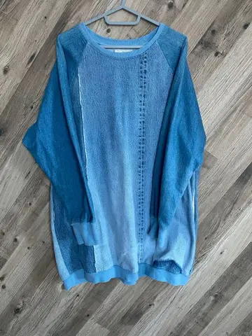 77circa 데님풍 오버 사이즈 트레이닝복