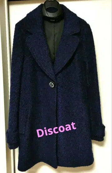 Discoat 코트 파랑 블랙