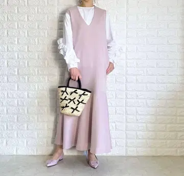 맨투맨 셋업 V넥 원피스