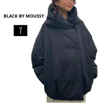 블랙바이마우지 숏 다운 코트 다운 자켓 블랙 1