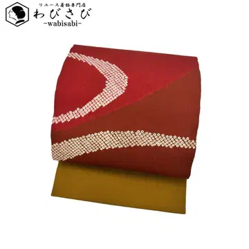 나고야 오비 분할 염색  사슴 리 크레이프 원단 스오색 O-4326