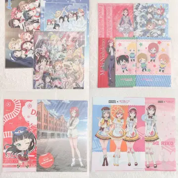 러브 라이브 클리어 파일 묶음 판매