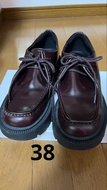 ZARA 버건디 로퍼 38