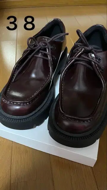 ZARA 버건디 로퍼 38