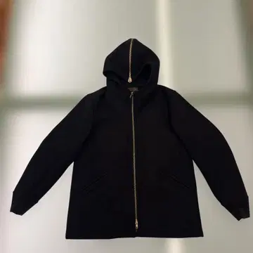 BEAMS+ 블랙 후드 부착 숏코트 M