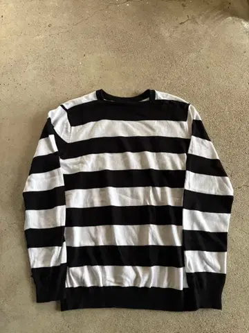 MADCAP ENGLAND 보더 긴팔 니트 마린 빈티지 크라켄