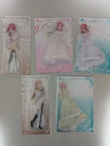 제일복권 5등분의 신부 아크릴 스탠드 5종 세트