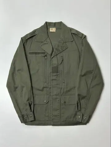 80's 군용품 프랑스군 카키 밀리터리 컴뱃 자켓 F288C