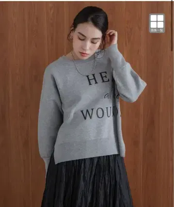 2025 가을/겨울 새상품 부즈루드 맨투맨 스타일 로고 니트 1