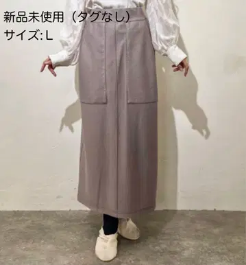 CINEMATIQ 데님 라이크 스커트 L 그레이지 모토 스즈키 씨