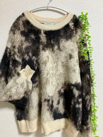 JEANASIS 애니멀 무늬 니트